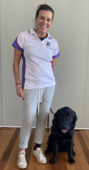Andrea and Rocky, a PAWS volunteer team