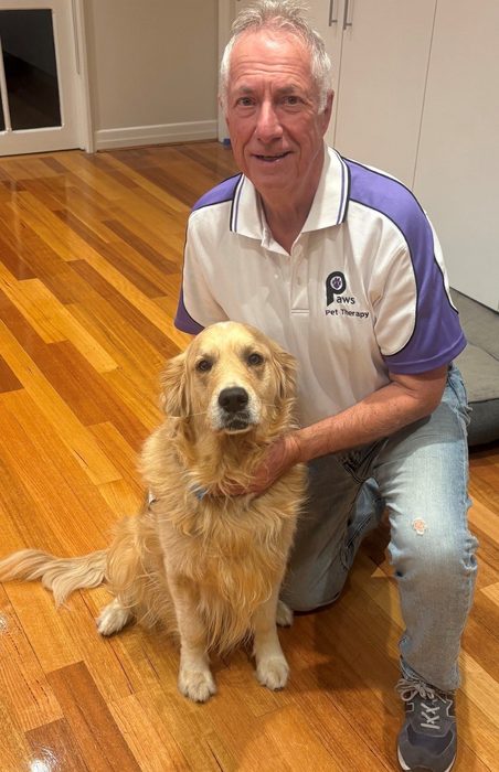 Barry and Bob, a PAWS volunteer team