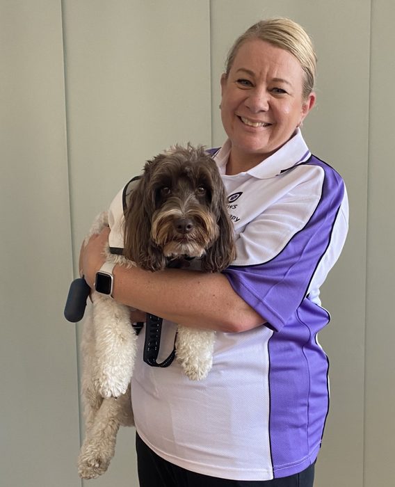 Belinda and Milo, a PAWS volunteer team