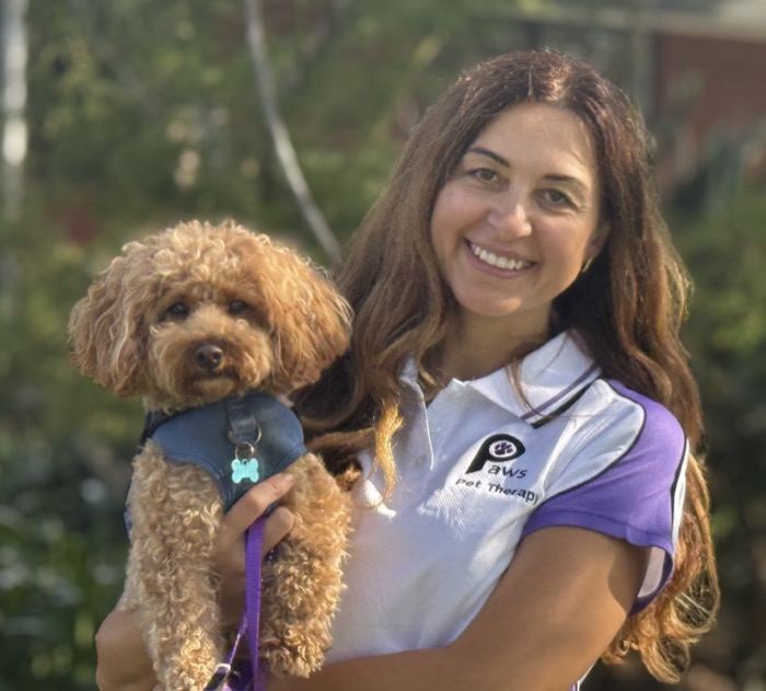 Biljana and Pixie, a PAWS volunteer team