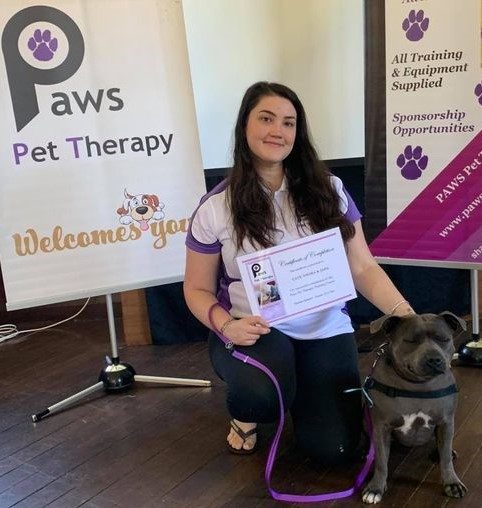 Cate and Jada, a PAWS volunteer team