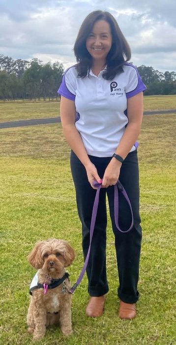 Corinne and Stevie, a PAWS volunteer team