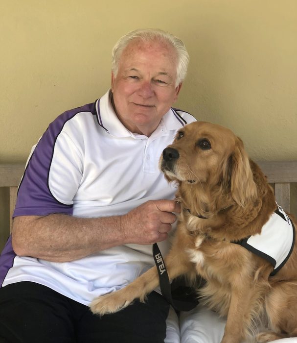 David and Riley, a PAWS volunteer team