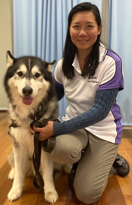 Gen and Smokey, a PAWS volunteer team