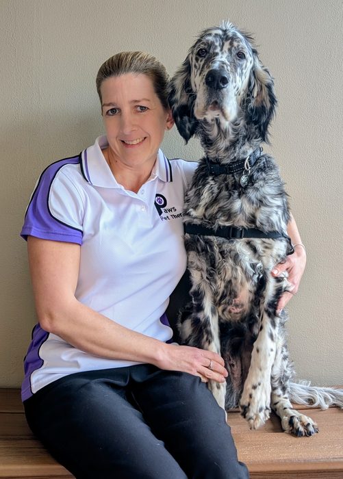 Heather and Brodie, a PAWS volunteer team