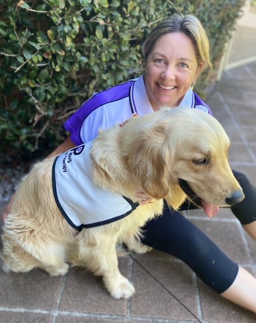 Kristen and Freddy, a PAWS volunteer team