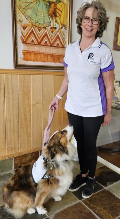 Lesley and Trixie, a PAWS volunteer team