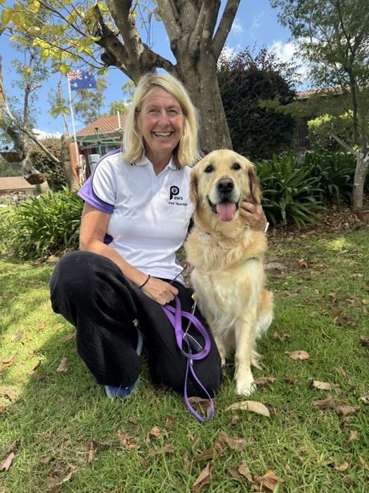 Liz and Poppy, a PAWS volunteer team