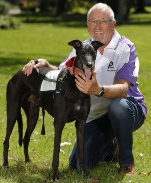 Mark and Mister, a PAWS volunteer team