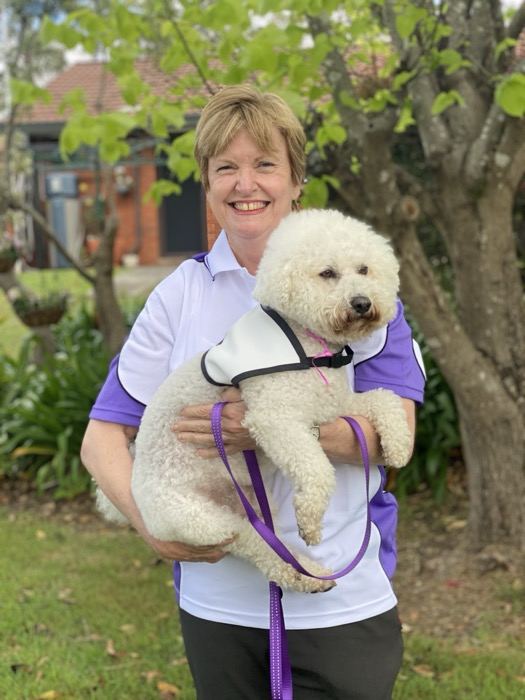 Rhonda and Casper, a PAWS volunteer team