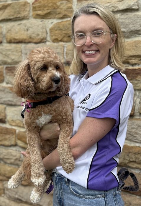 Sarah and Tilly, a PAWS volunteer team