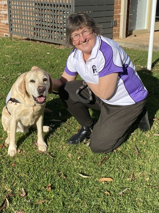 Susan and Monty, a PAWS volunteer team