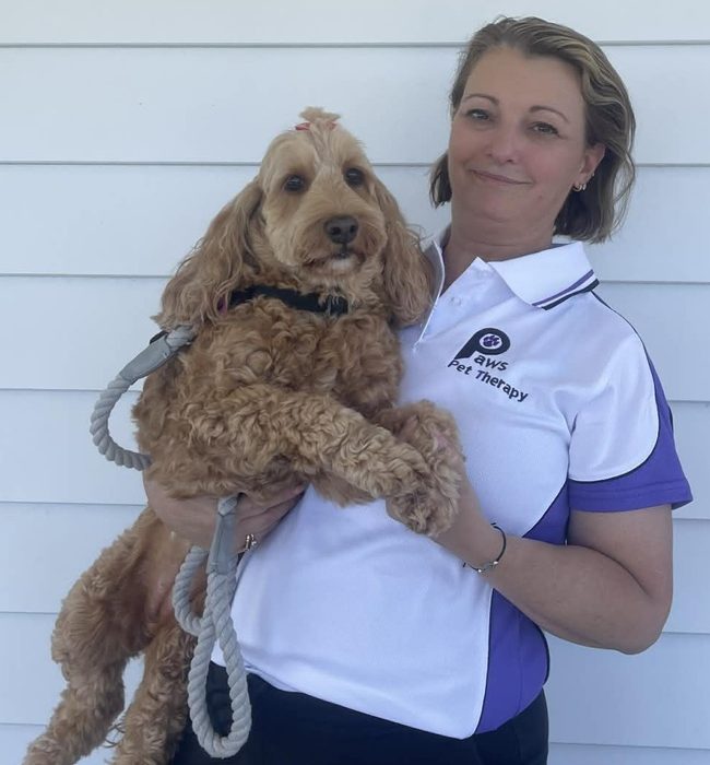 Zara and Kirby, a PAWS volunteer team